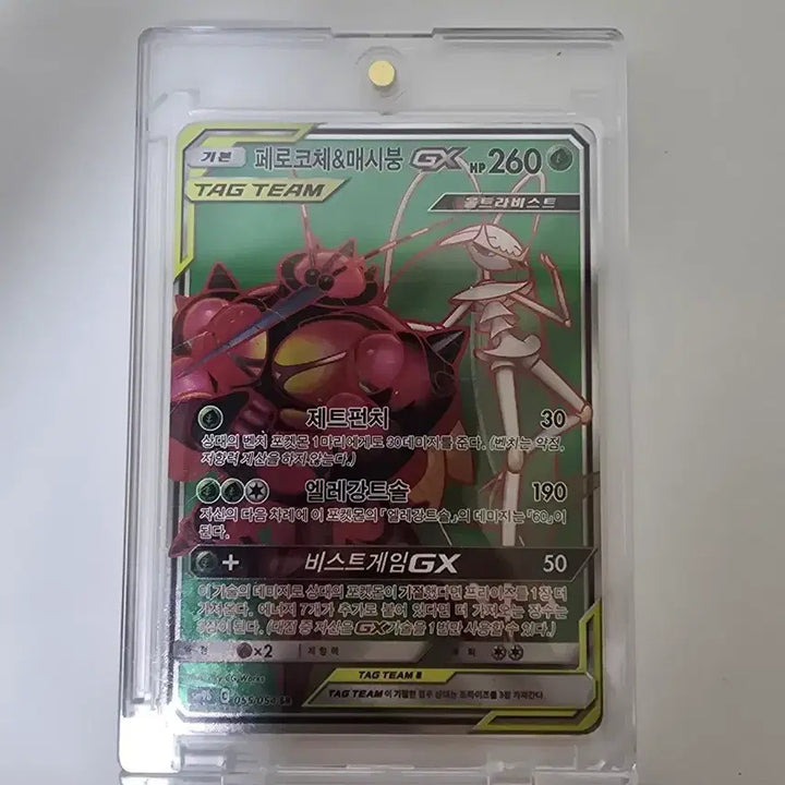 [BUNJANG] Pokemon Card Ferrothorn &amp; Heatmor GX SR / 포켓몬 카드 페로코체&amp;매시붕 GX sr