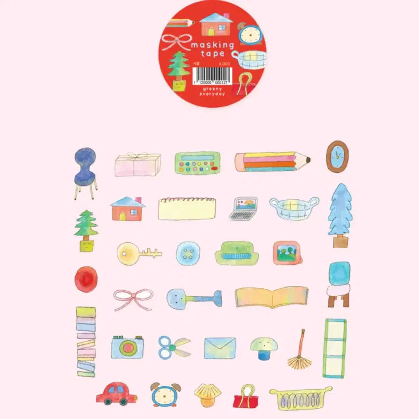 [BUNJANG] Greeny Everyday Washi Tape / 그리니에브리데이 마테띵