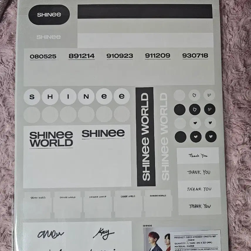 [BUNJANG] SHINee Onew Beyond LIVE Deco Sticker + Photo Set / 샤이니 온유 비욘드라이브 데코스티커 + 포토세트 새상품 판매
