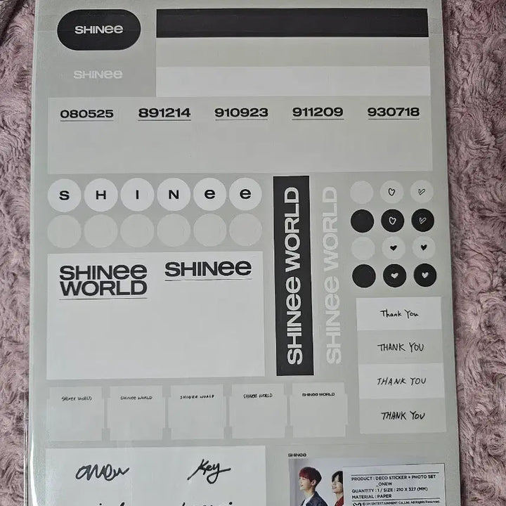 [BUNJANG] SHINee Onew Beyond LIVE Deco Sticker + Photo Set / 샤이니 온유 비욘드라이브 데코스티커 + 포토세트 새상품 판매
