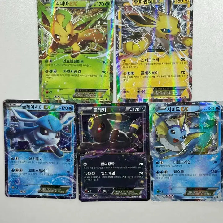 [BUNJANG] Pokemon Eevee Evolutions Card Set / [일괄] 포켓몬 이브이 진화