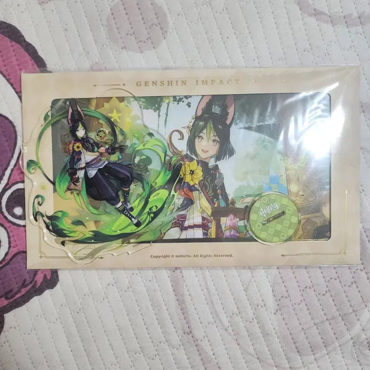 [BUNJANG] Genshin Impact Tighnari Acrylic Stand &amp; Postcard Set / 원신 타이나리 아크릴 스탠드 엽서 세트