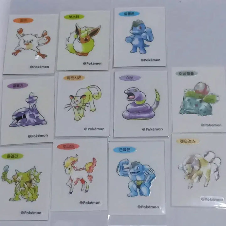 [BUNJANG] Pokemon Artwork Stick Seal Set / 포켓몬 아트워크포켓몬띠부씰