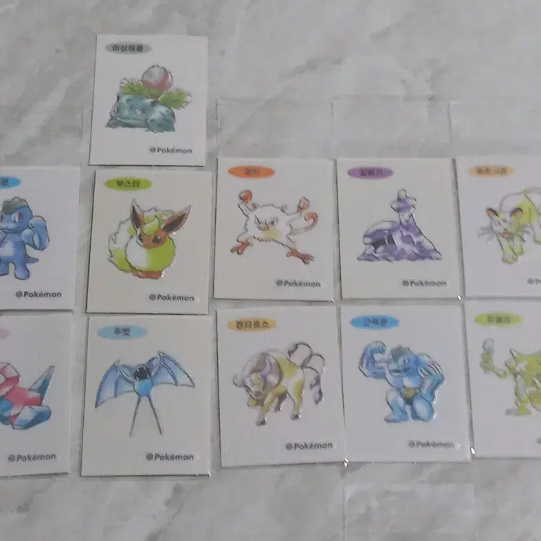 [BUNJANG] Pokemon Artwork Stick Seal Set / 포켓몬 아트워크포켓몬띠부씰