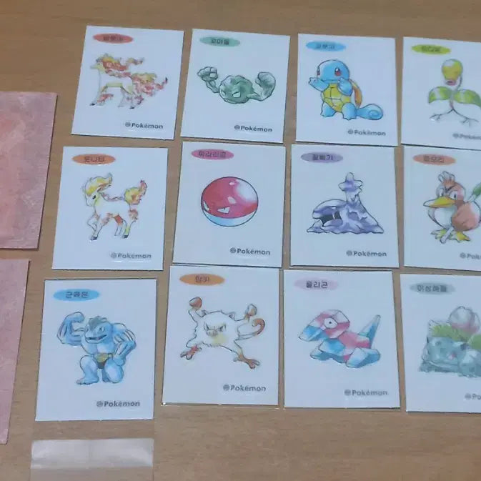 [BUNJANG] Pokemon Artwork Stick Seal Set / 포켓몬 아트워크포켓몬띠부씰
