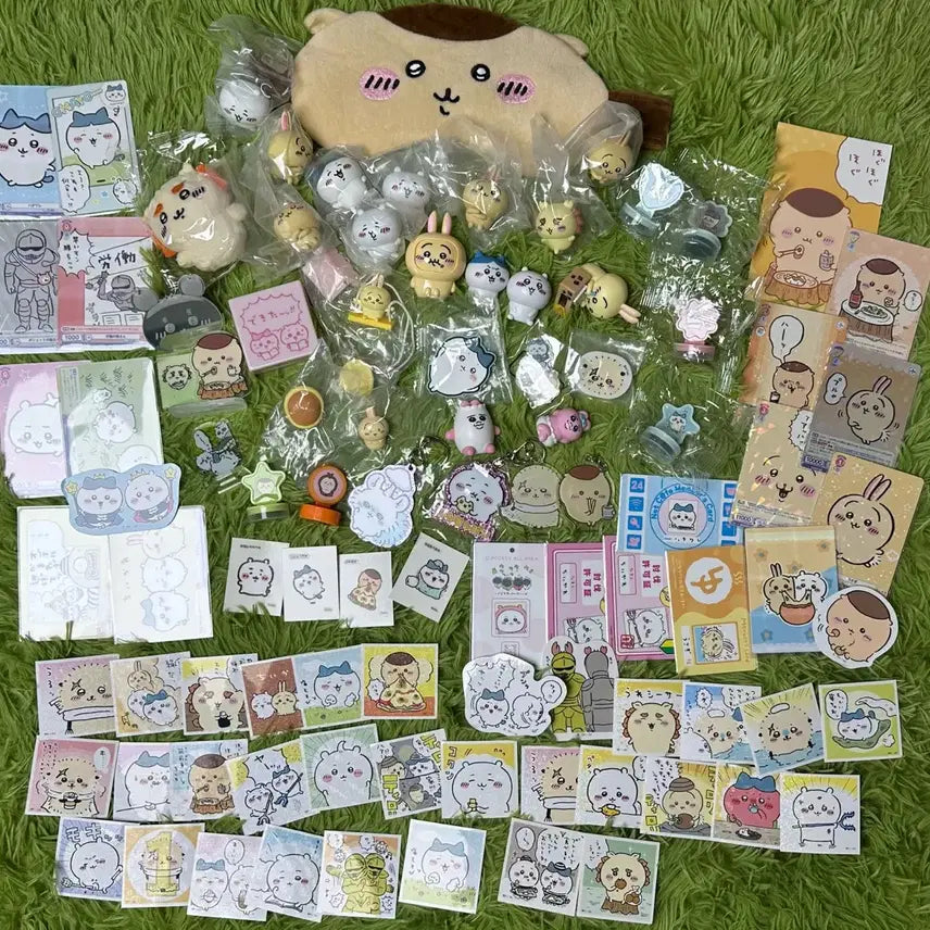 [BUNJANG] Cheekawa Character Goods Sticker and Plush Set / 먼작귀 치이카와 캐릭터 굿즈 스티커 인형