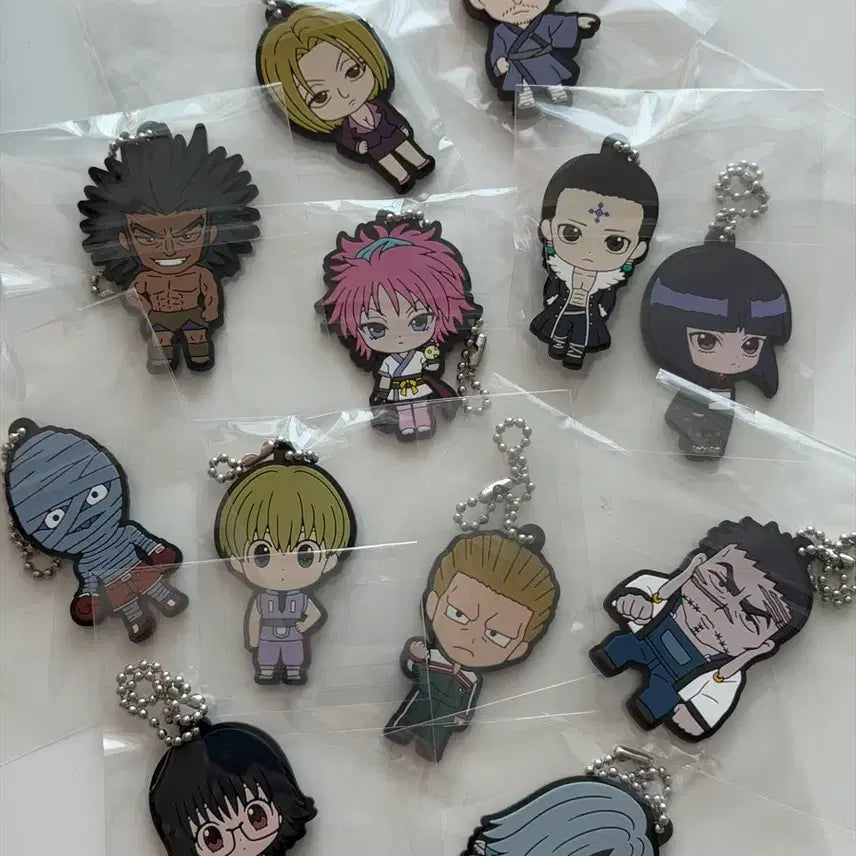 [BUNJANG] Hunter x Hunter Phantom Troupe Rubber Strap Bundle Set (Chrollo, Shizuku, etc.) / 헌터x헌터 환영여단 러버 스트랩 일괄 판매 (클로로 시즈크 등)
