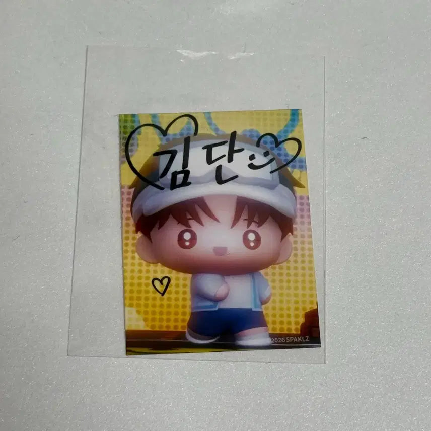 [BUNJANG] Sparkles Lucky Draw Jinx Kim Dan Mini Photo / 스파클즈 입장 특전 뽀시래기 징크스 김단 미니 포토
