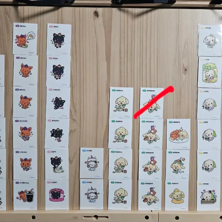 [BUNJANG] Wish Bakery Wish Cat Ttibusl Sticker Set / 위시베이커리, 위시캣 띠부씰