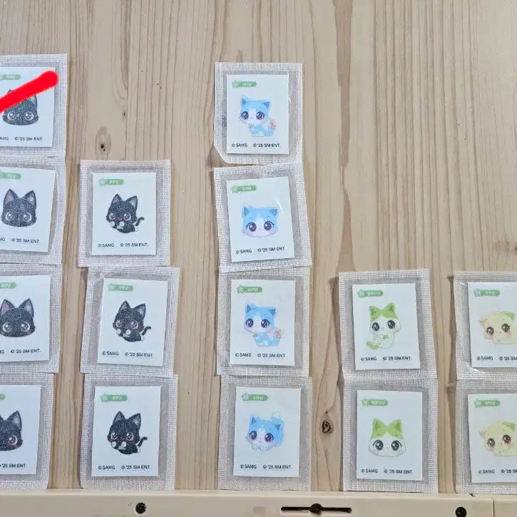 [BUNJANG] Wish Bakery Wish Cat Ttibusl Sticker Set / 위시베이커리, 위시캣 띠부씰