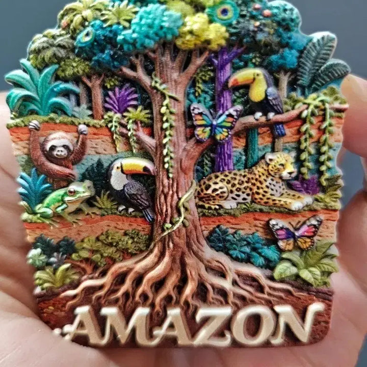 [BUNJANG] Amazon Rainforest Fridge Magnet Set / 아마존 열대우림 마그넷 장식품 냉장고마그넷  냉장고자석  세계여행마그넷
