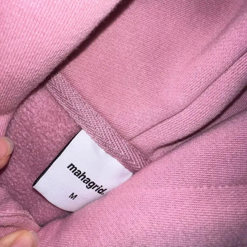 [BUNJANG] Mahagrid Pink Hoodie / 마하그리드 핑크후드티