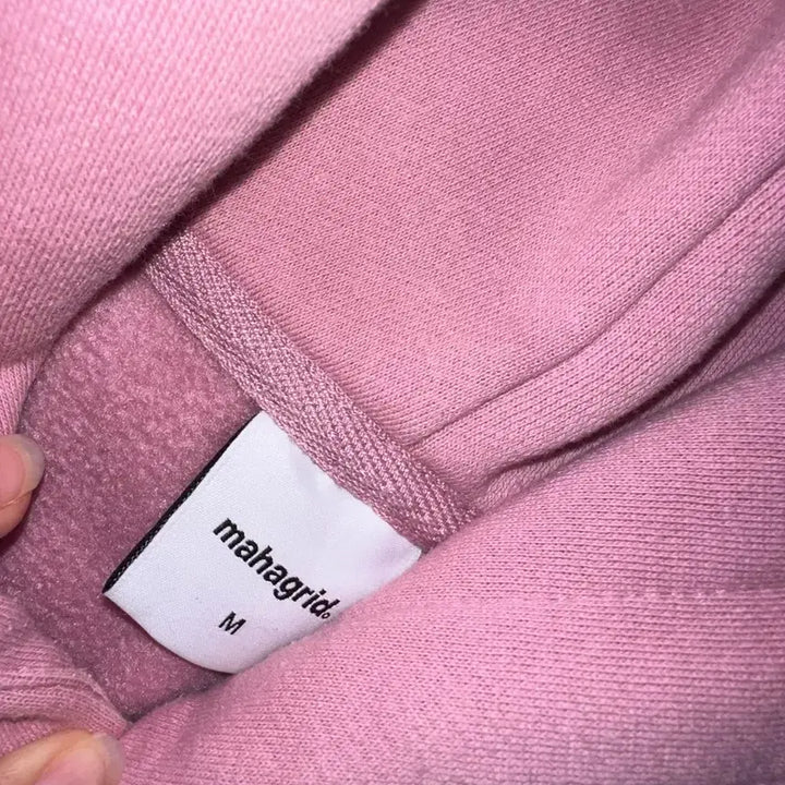 [BUNJANG] Mahagrid Pink Hoodie / 마하그리드 핑크후드티
