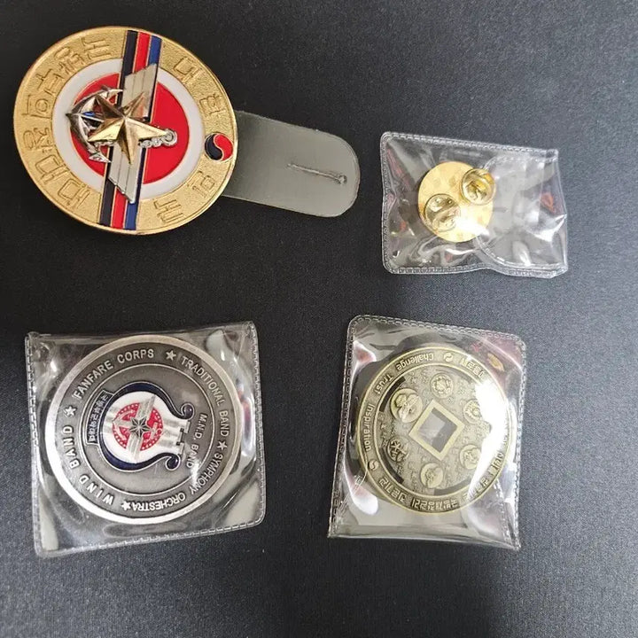 [BUNJANG] Korean Military Band Commemorative Coin &amp; Badge Set / 군대코인