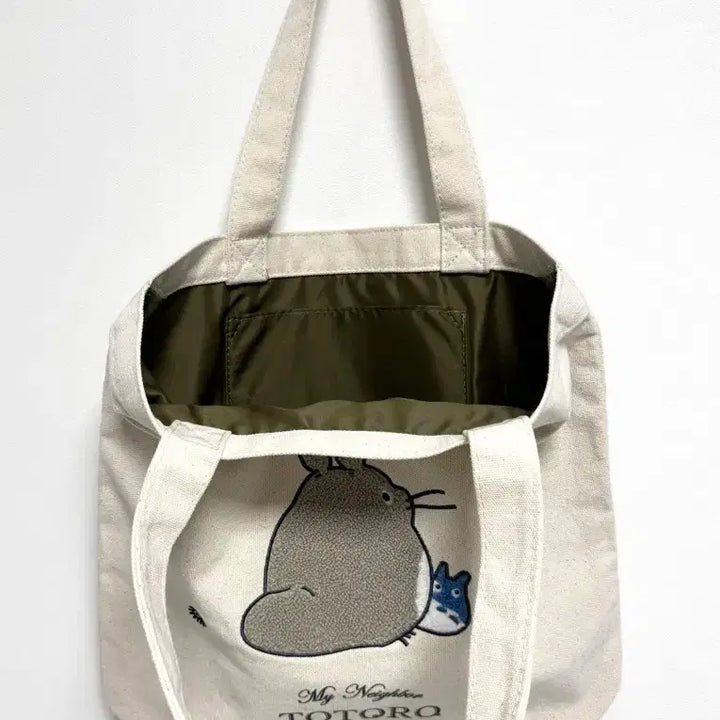 [BUNJANG] Studio Ghibli My Neighbor Totoro Embroidered Eco Bag / 이웃집 토토로 자수 에코백 정품 미사용