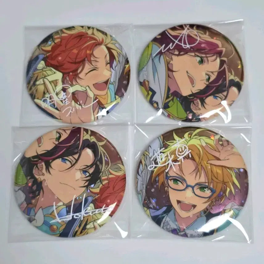 [BUNJANG] Ensemble Stars! 10th Anniversary Trickstar Hokuto, Subaru, Makoto, Mao Pin Bundle Set / 앙스타 10주년 캔뱃지 트릭스타 호쿠토 스바루 마코토 마오 일괄