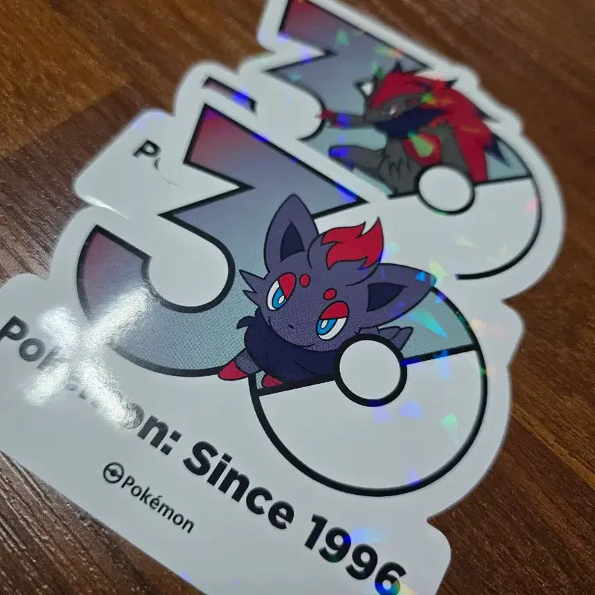 [BUNJANG] Pokemon 30th Anniversary Zoroark Evolution Set Stickers / 포켓몬 30주년 스티커 조로아크