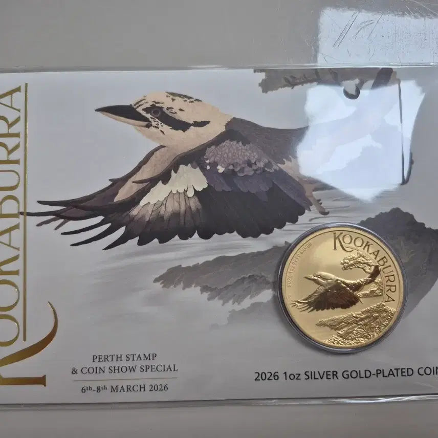 [BUNJANG] 2026 Cookaburra 1 oz Silver Coin Gold Plated Limited Edition / 2026 머니페이 한정판 금도금 쿠카부라 은화 1온스