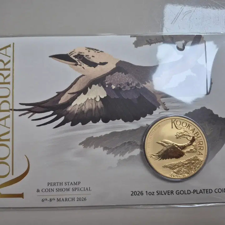 [BUNJANG] 2026 Cookaburra 1 oz Silver Coin Gold Plated Limited Edition / 2026 머니페이 한정판 금도금 쿠카부라 은화 1온스