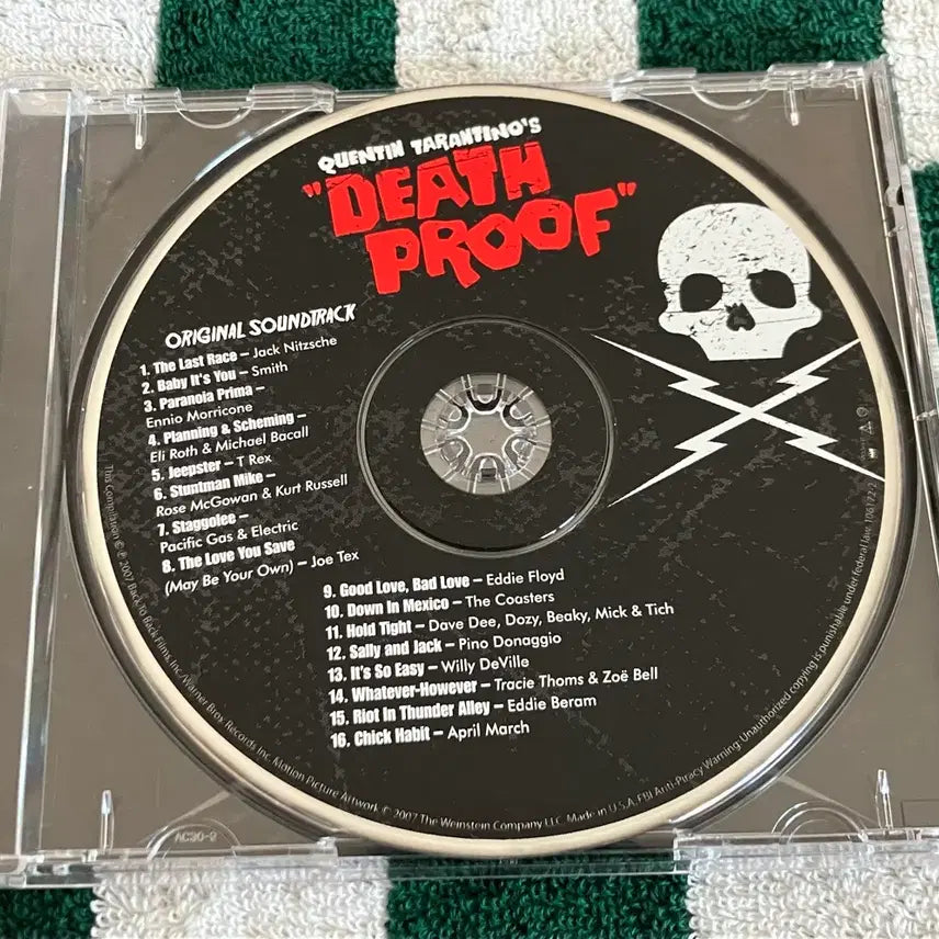 [BUNJANG] Quentin Tarantino Death Proof Original Motion Picture Soundtrack CD / 쿠엔틴타란티노 영화 데쓰프루프 OST 영화음악 CD