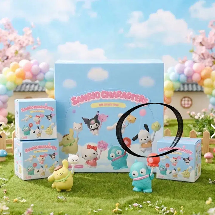 [BUNJANG] Sanrio Pochacco Balloon Adventure Figure Keyring / [포차코] 산리오 벌룬어드벤처 피규어키링
