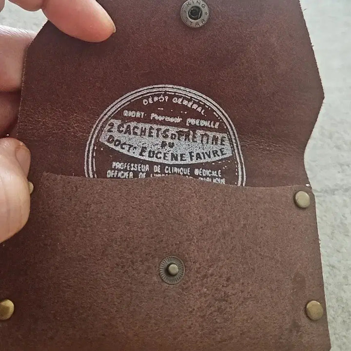 [BUNJANG] ISHIKAWA-AI Leather Cardholder Brown / ISHIKAWA-AI 가죽 카드지갑 브라운