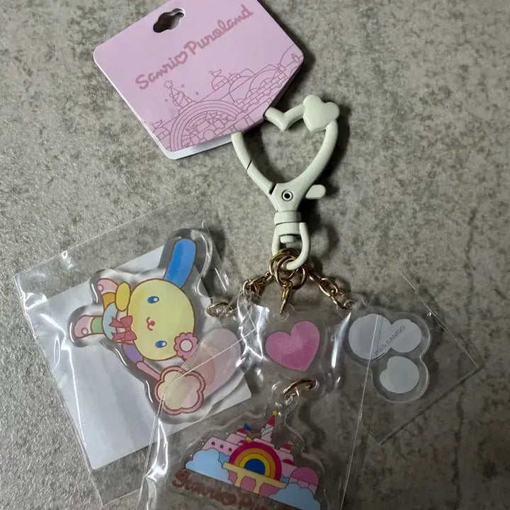 [BUNJANG] Sanrio Puroland Acrylic Keyring Usahana / 산리오 퓨로랜드 아크릴 키링 우사하나