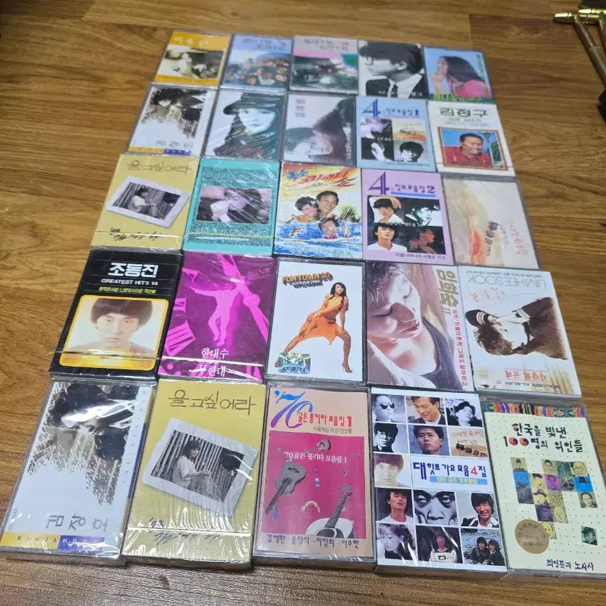 [BUNJANG] Unsealed Korean Music Cassette Tapes - Collection of 50 / 미개봉) 한대수.김수철등등 가요 카세트 테이프 50개모음