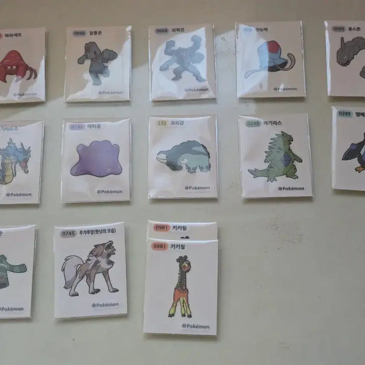 [BUNJANG] Pokemon Bread Stickers Bundle Set (14 pcs) / 포켓몬빵 띠부씰 14장 일괄
