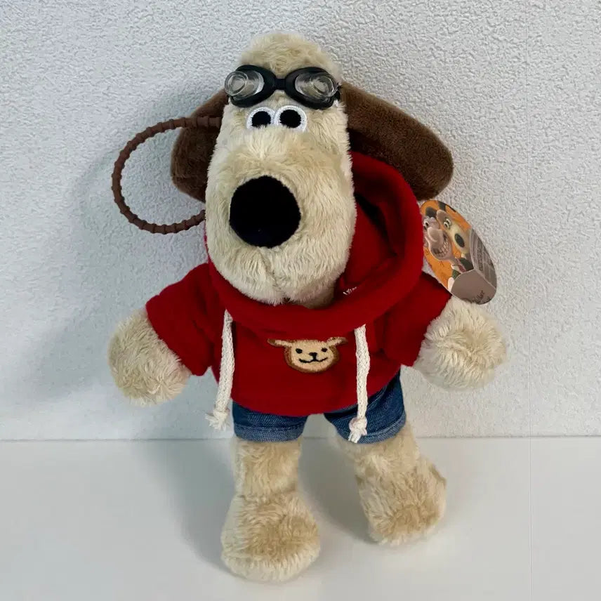 [BUNJANG] Wallace &amp; Gromit Gromit Plush Toy (Large, Keychain Optional) / 월레스와 그로밋 인형 (키링가능-커요)