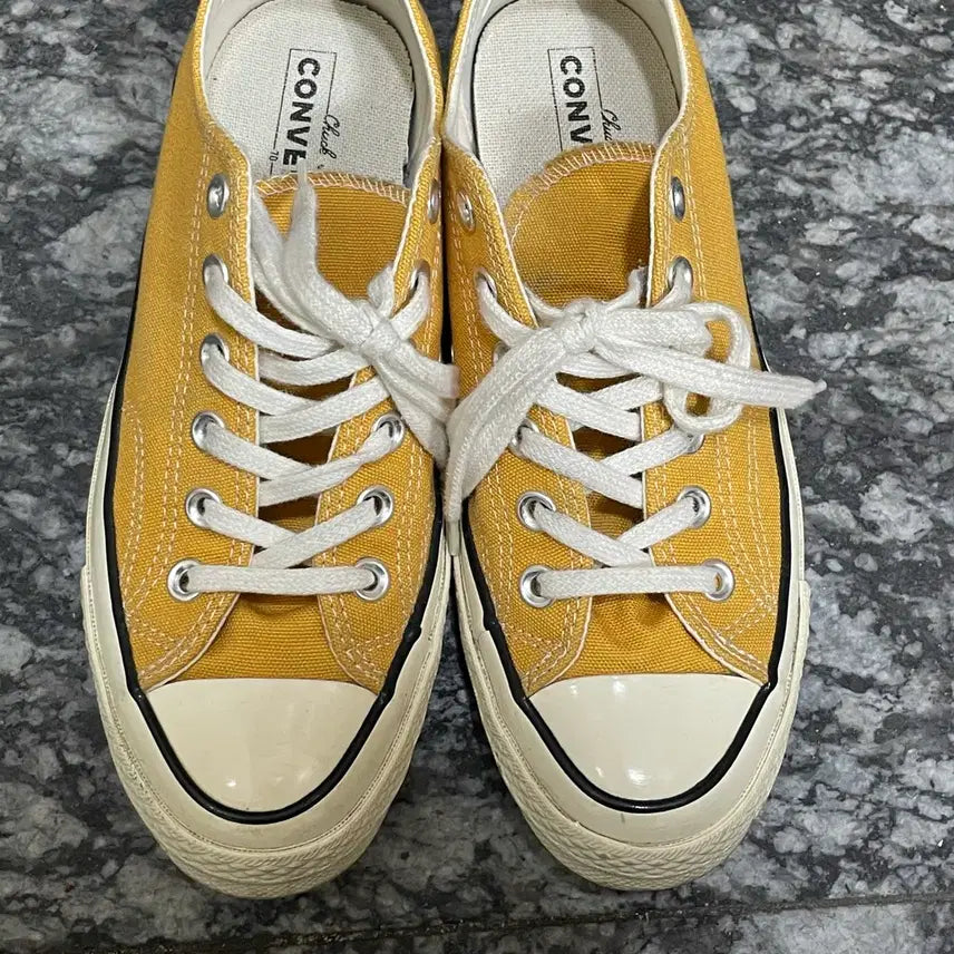 [BUNJANG] Converse Chuck Taylor All Star Low Yellow Canvas Sneakers US 5.5 / 컨버스 척테일러 올스타 옐로우 로우 240mm