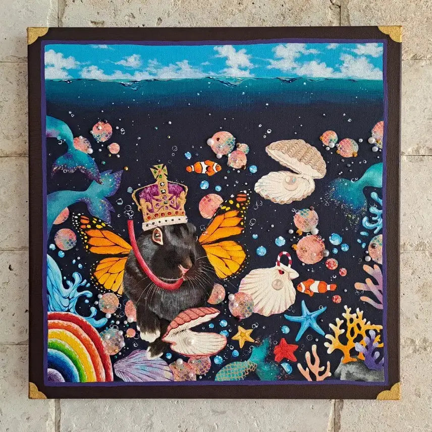 [BUNJANG] Rabbit and Sea Acrylic Picture Frame / 토끼와 바다 아크릴 그림액자입니다