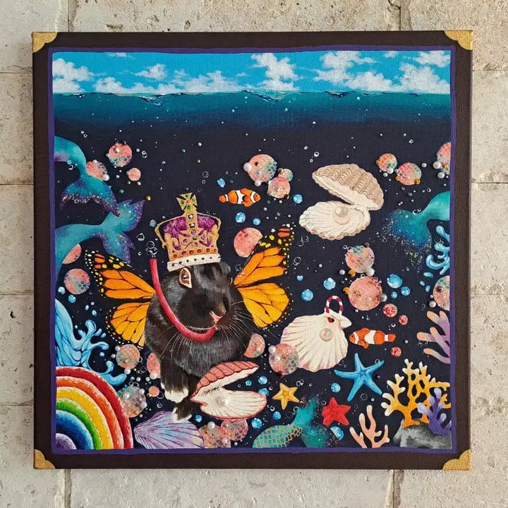 [BUNJANG] Rabbit and Sea Acrylic Picture Frame / 토끼와 바다 아크릴 그림액자입니다