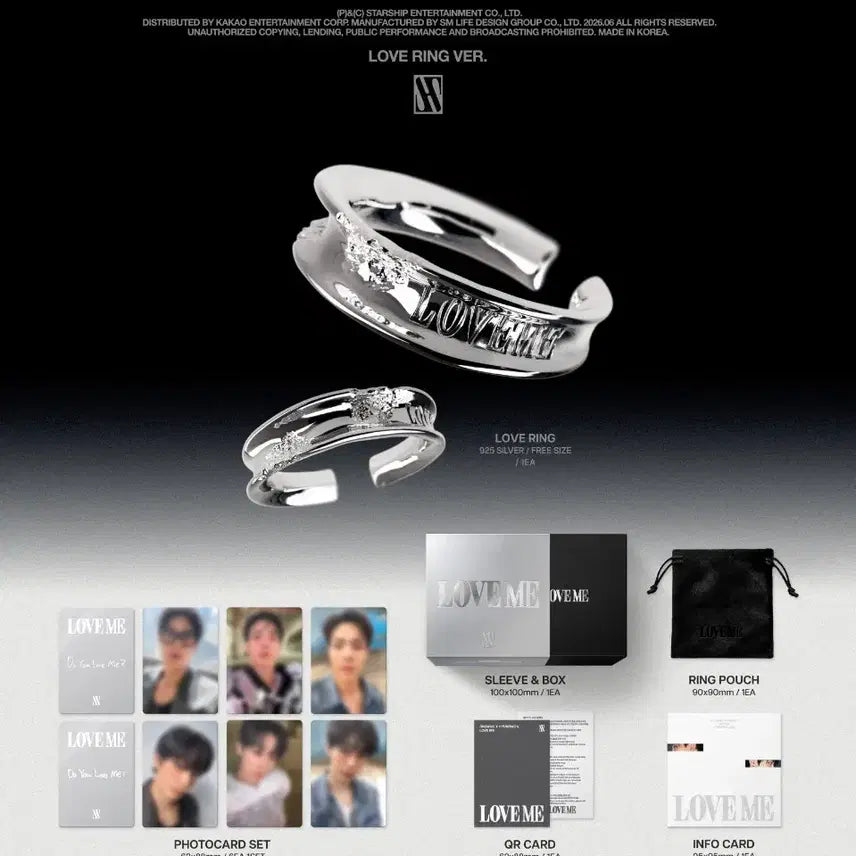 [BUNJANG] MONSTA X Shownu Hyungwon DUELOVE ME MD Album Love Ring / 몬스타엑스 셔누 형원 두유럽미 엠디 앨범 러브 링 양도 판매