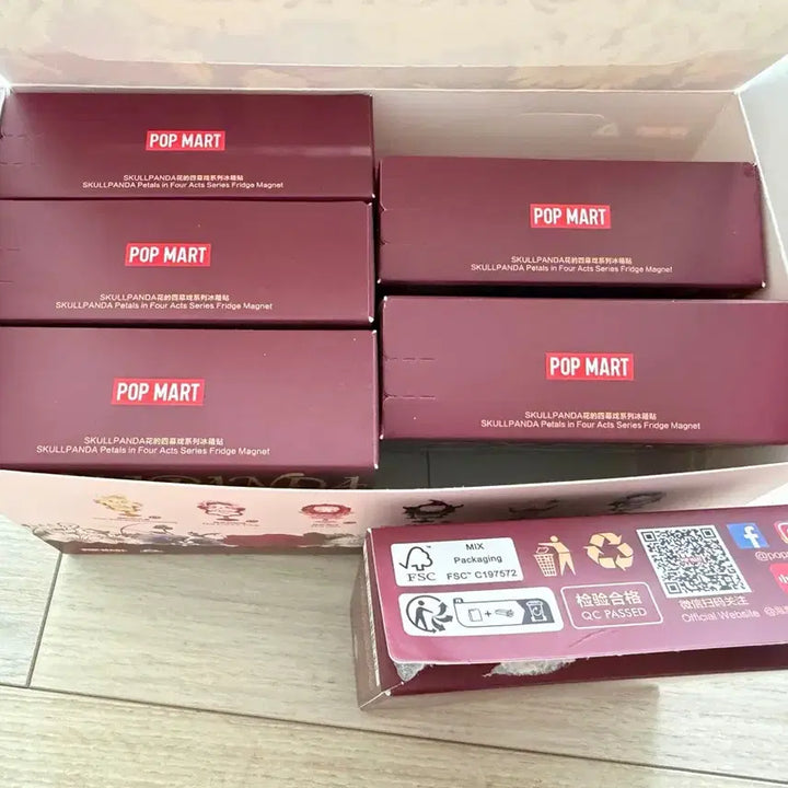 [BUNJANG] Skull Panda Act IV: Petal Series Magnet Full Set (Unsealed) / 스컬판다 꽃잎의 4막 시리즈 마그넷 풀박(단순개봉품)