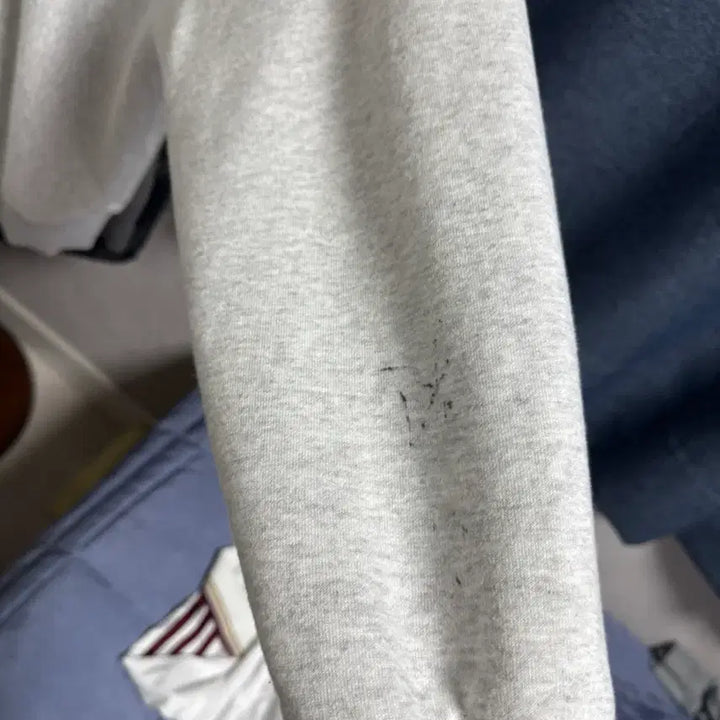 [BUNJANG] Stussy Basic Logo Zip-Up Hoodie Ash Heather / 스투시 베이직 후드집업 애쉬 헤더