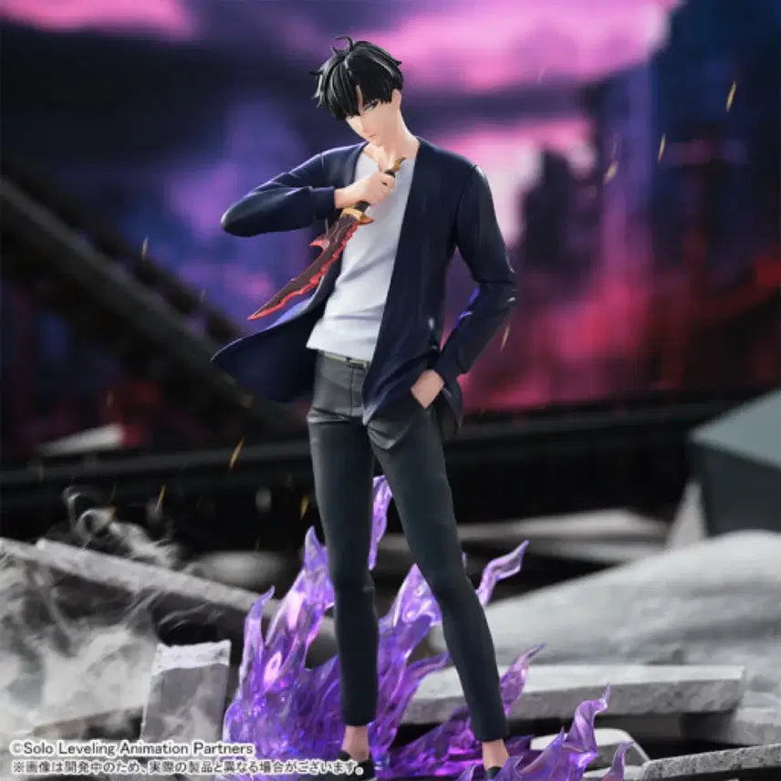 [BUNJANG] Solo Leveling Sung Jinwoo Cross Link Sealed Figure / 미개봉 나혼자만 레벨업 성진우 크로스링크 피규어