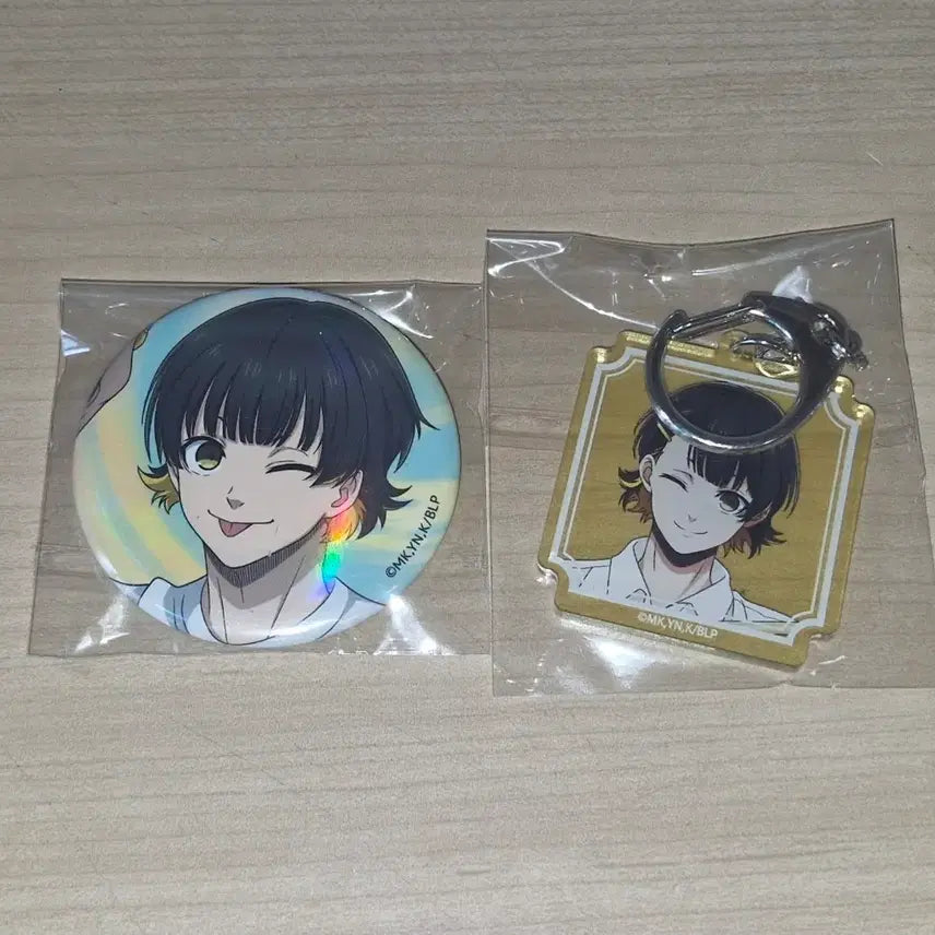 [BUNJANG] Blue Lock Bachira Meguru Keychain &amp; Can Badge Bundle Set / 블루록 바치라 메구루 키링, 캔뱃지 일괄 양도합니다!
