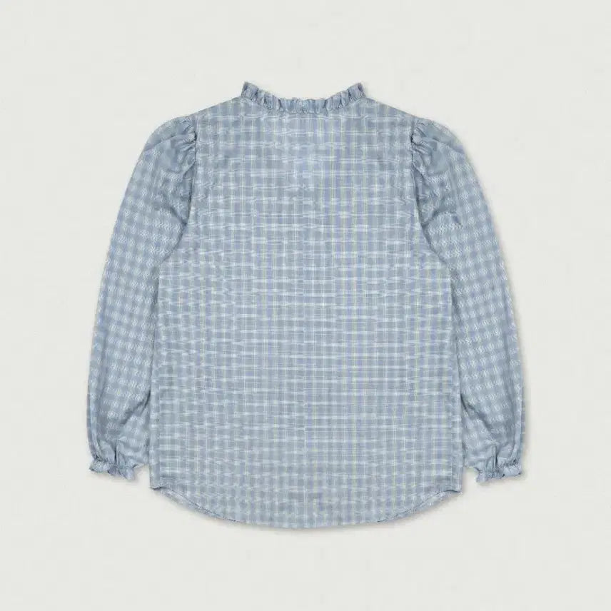 [BUNJANG] Love By Mood Vintage Frill Blouse / 러브바이무드 빈티지 프릴 블라우스 [check]