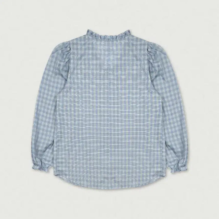 [BUNJANG] Love By Mood Vintage Frill Blouse / 러브바이무드 빈티지 프릴 블라우스 [check]