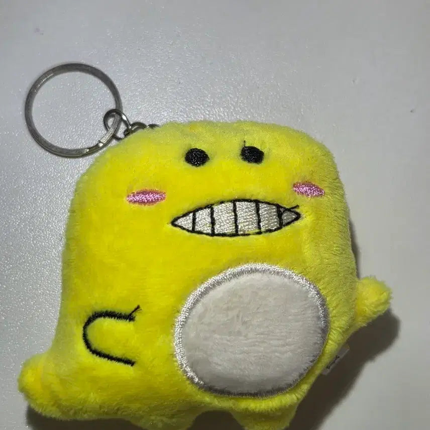 [BUNJANG] Yellow Dinosaur Plush Keychain / 택포 0.7) 노란색 공룡 인형 키링
