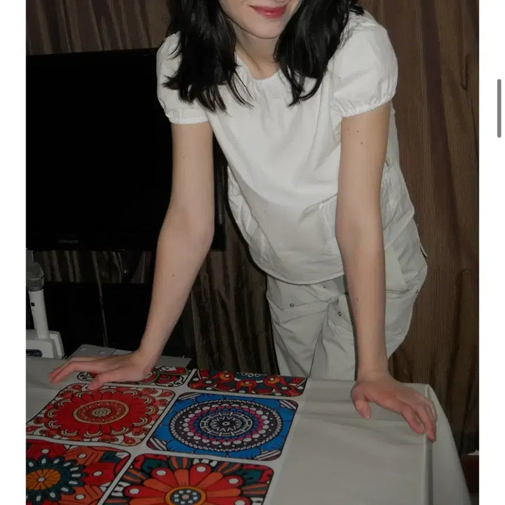 [BUNJANG] Pesto Pocket Shirring Blouse White / pesto 페스토 포켓 셔링 블라우스 화이트