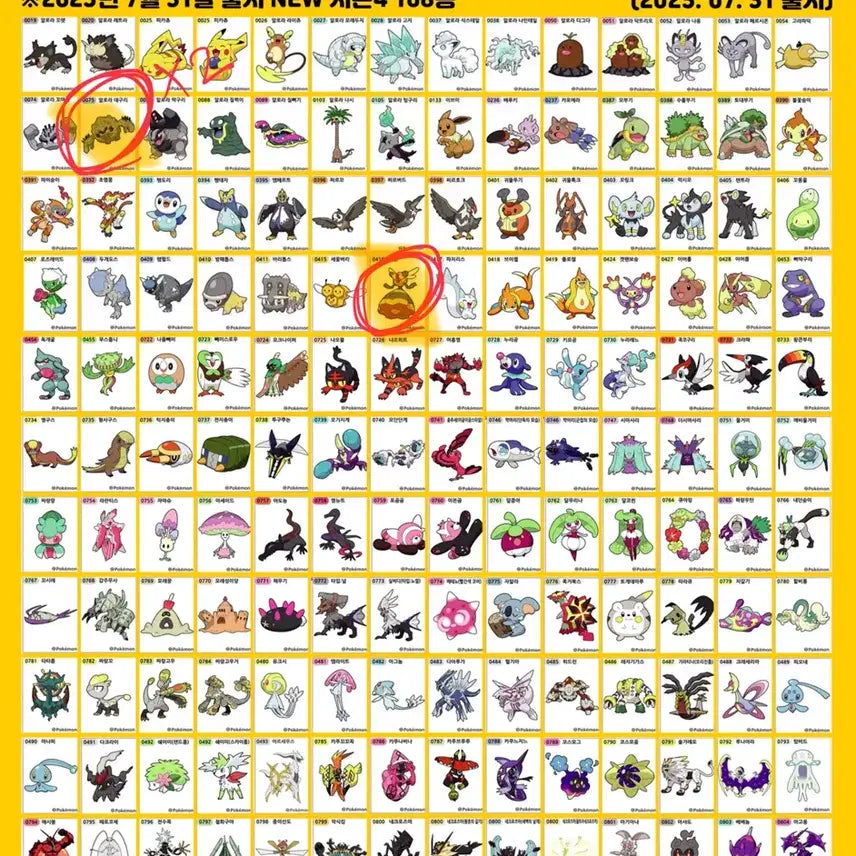 [BUNJANG] Pokemon Season 4 Tteokbokki Stickers (Sealed) - Combee &amp; Alolan Graveler / (미개봉) 포켓몬 시즌4 띠부씰 포켓몬스터 비퀸 알로라데구리 2025