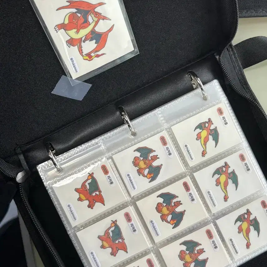 [BUNJANG] Complete Set of Charizard Stickers Collection Bundle / 리자몽 전종!! 띠부실 도감 일괄