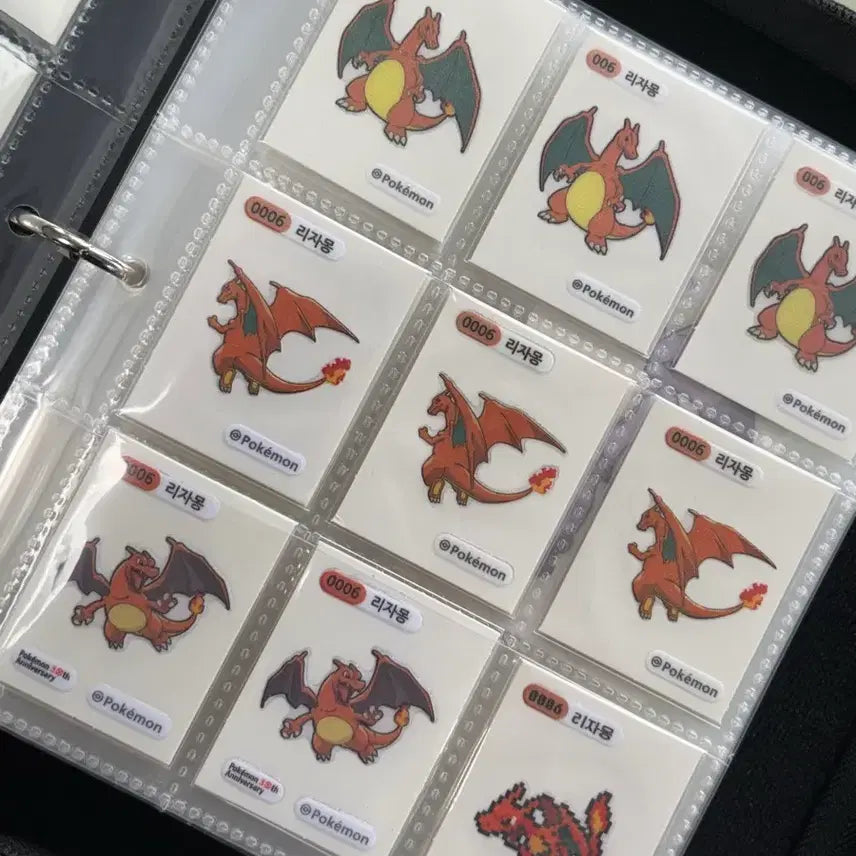 [BUNJANG] Complete Set of Charizard Stickers Collection Bundle / 리자몽 전종!! 띠부실 도감 일괄
