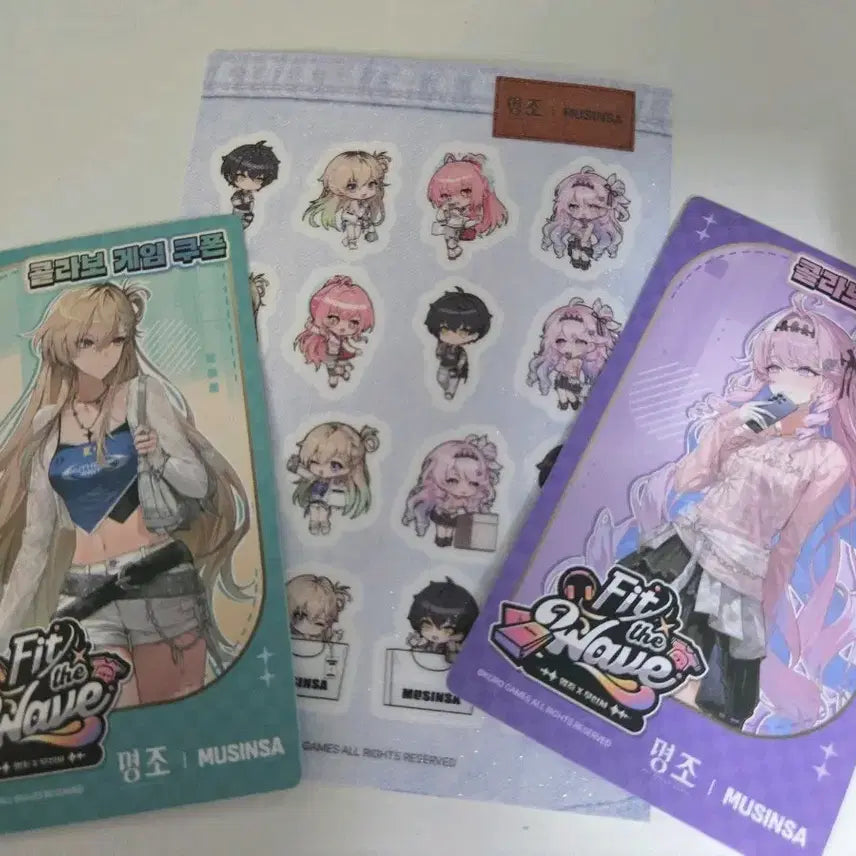 [BUNJANG] Myojo Redeem Code Sticker Bundle Set Photocard / 명조 무신사 구매특전 포토카드 포카 리딤코드 스티커 일괄