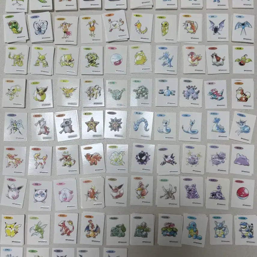 [SOLD OUT] 포켓몬 띠부씰 30주년 아트씰판매 85종