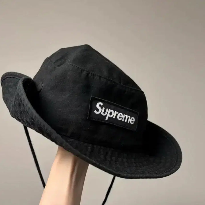 [BUNJANG] Supreme Boucle Camp Cap FW23 Black / 슈프림부니23fw 블랙M-L