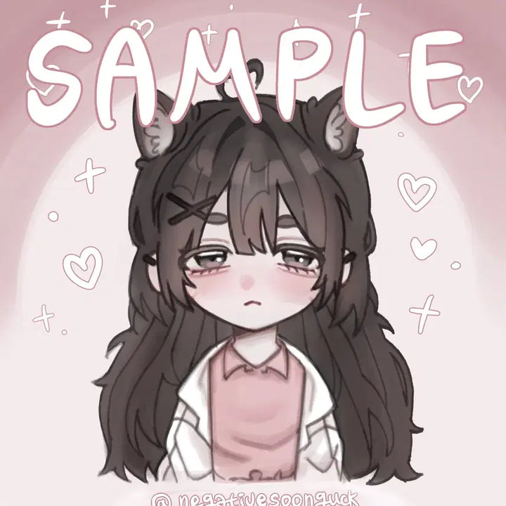 [BUNJANG] Bust Portrait Illustration Commission / 흉상 미소녀 그림 커미션
