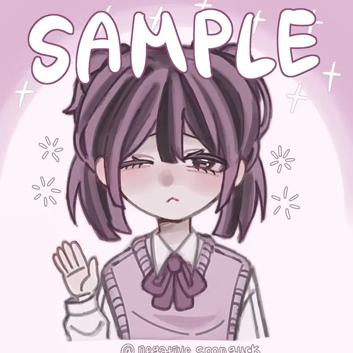 [BUNJANG] Bust Portrait Illustration Commission / 흉상 미소녀 그림 커미션